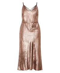 City Chic Women's Kaia Metallic Slip Dress