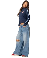 Edikted Women's England Zip Up Sweatshirt