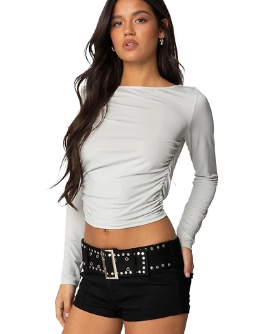 Edikted Women's Kristy Open Cowl Back Top