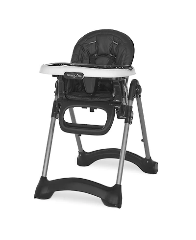 Dream On Me Kids Solid Times High Chair, Multi-Recline & Height Positions, Lightweight Portable, 5-Point Safety Harness, Easy-Clean Surface