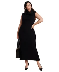 Eloquii Women's Tall Neck Sweater Dress