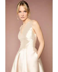 Coast Women's Plunge Waterfall Maxi Dress