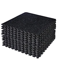 Sorbus High Density Rubber Interlocking Exercise Floor Tiles, 12 Piece Set (48 Sq Ft)