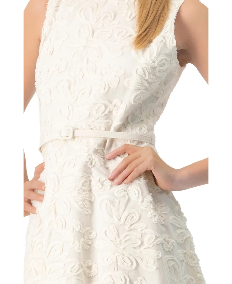 Ivonne Women's Sleeveless Midi Sheath Dress