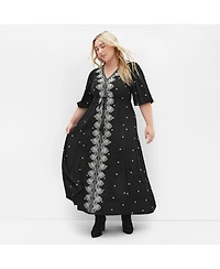 City Chic Women's Ulla Embroidered Dress