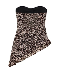 City Chic Plus Skai Leopard Print Top