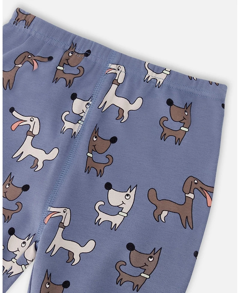 Deux par Baby Boy Cotton Two-Piece Pyjama Set Dog Print