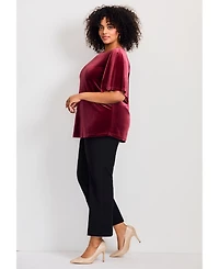 Avenue Plus Kimono Velour Sleeve Tee