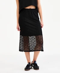 Bar Iii Women's Lace A-Line Skirt, Macy's Exclusive