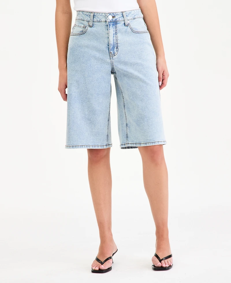 Bar Iii Women's Baggy Denim Shorts, Macy's Exclusive