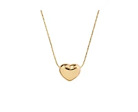 Little Sky Stone Pebble Heart Pendant Necklace