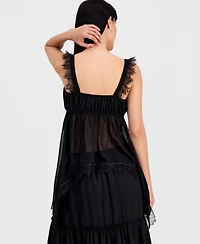 Women's Lace-Trim Handkerchief-Hem Tank Top, Macy's Exclusive