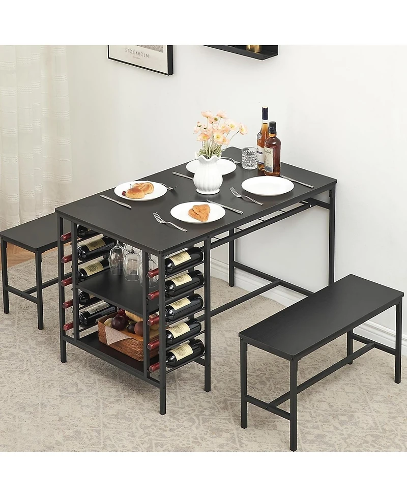 gaomon Dining Table Set for 4, Storage
