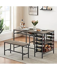 gaomon Dining Table Set for 4, Storage