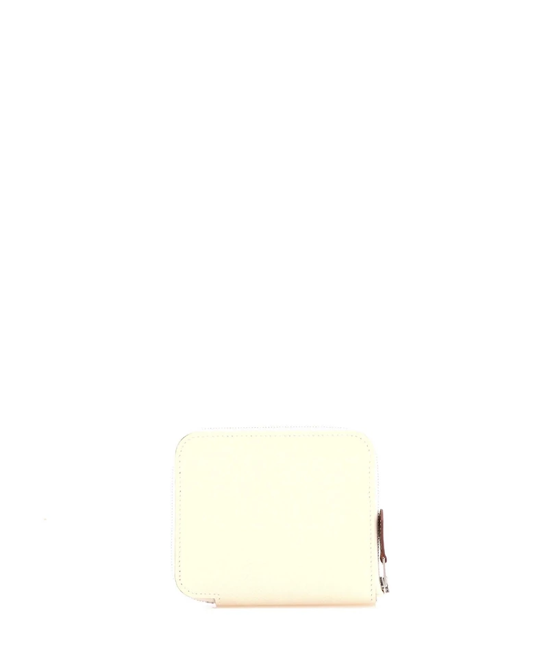 Pre-Owned HERMES Compact Azap Zip Around Wallet Silk'in Epsom