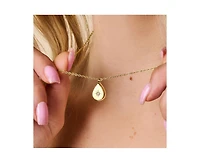 Little Sky Stone Gold Teardrop Pendant Necklace
