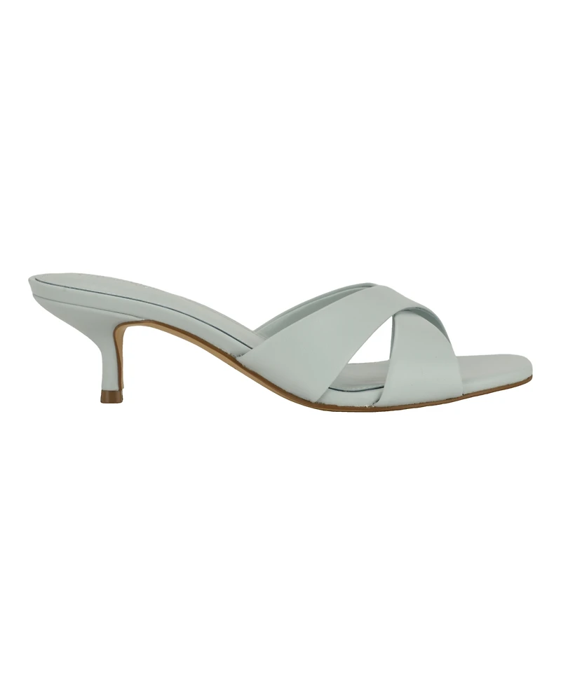 Calvin Klein Women's Skylor Criss-Cross Kitten Heel Sandals