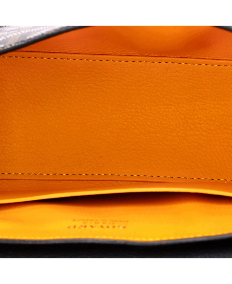 Pre-Owned Goyard Mini Saigon Top Handle Bag Coated Canvas with Leather