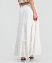And Now This Juniors' Cotton Tiered Tie-Waist Maxi Skirt, Macy's Exclusive