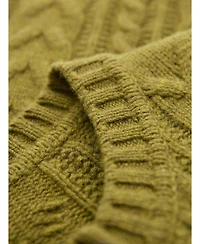 Celtic & Co. Women's Merino Wool Cable Knit Cardigan