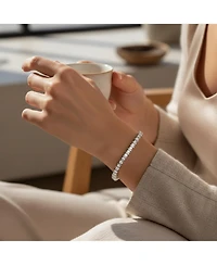 Bling Jewelry Classic 10CT Cz Solitaire Tennis Bracelet Cubic Zirconia .925 Sterling Silver 7 Inch