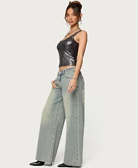 Edikted Women's Laidie Metallic Tank Top