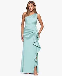 Xscape Petite One-Shoulder Ball Gown
