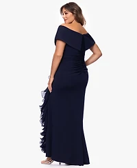 Xscape Plus-Size Sweetheart Off-The-Shoulder Ball Gown