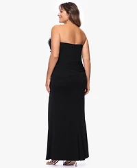 Xscape Plus-Size Strapless Sweetheart Ball Gown