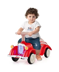 Mecale Toddler Ride on Toy Classic Sliding Car with Horn and Led Headlight-Red