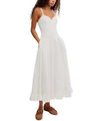 Free People Women's Another Season Sweetheart Neck Midi Dress