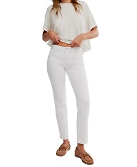 Free People Women's Oracle Low Rise Slim Straight Jeans