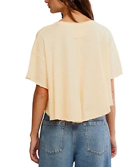 Free People Women's Elsie Swing Short-Sleeve Crew Neck T-Shirt