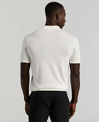 Perry Ellis Men's Stripe Zip Polo Shirt