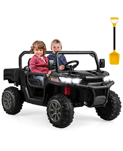 Mecale 24V Ride On Kids Car with Dump Bed and Remote Control