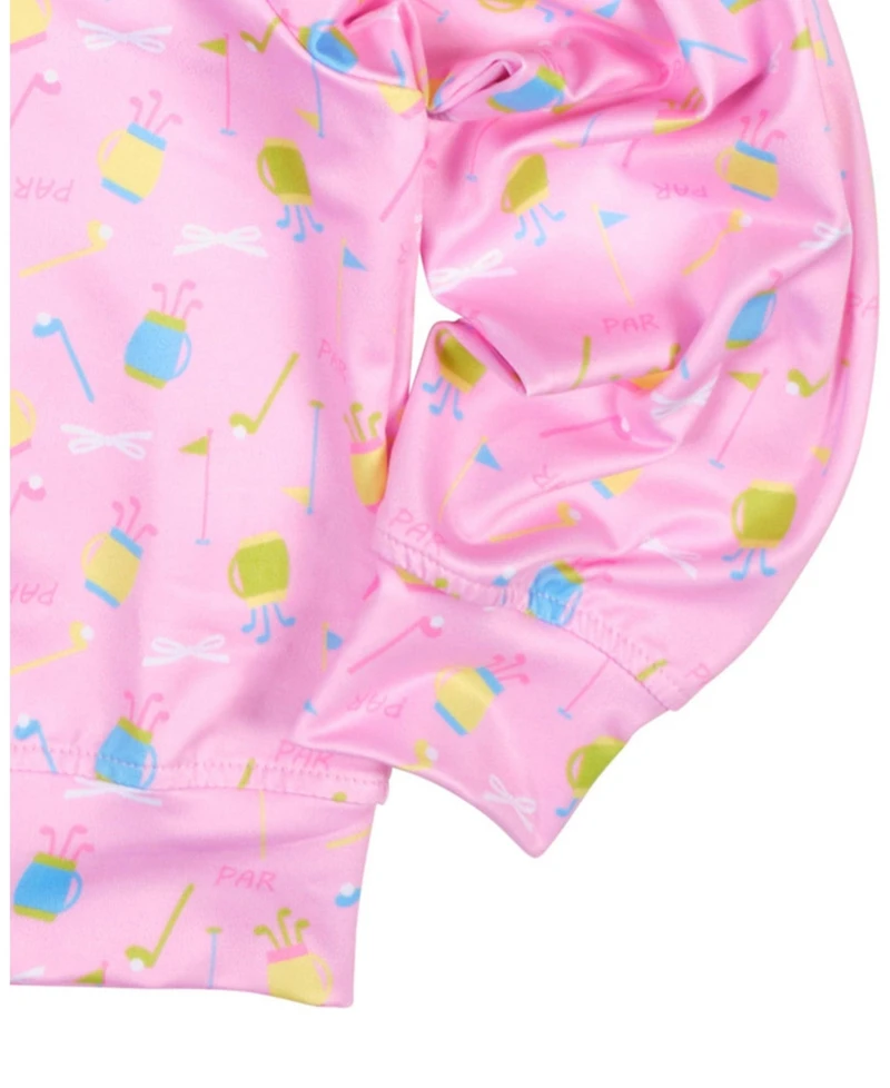 Florence Eiseman Big Girls Golf Print Performance Knit Jacket