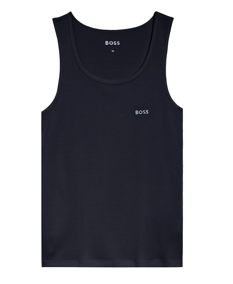 Hugo Boss Men's Rib Vest, 3-Pack