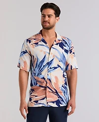 Cubavera Men's Abstract Print Short-Sleeve Shirt