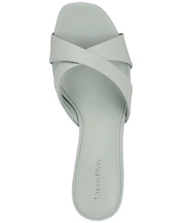 Calvin Klein Women's Skylor Criss-Cross Kitten Heel Sandals