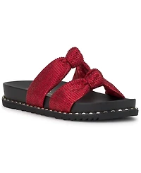 Jessica Simpson Women's Caralyna Rhinestone Knotted Footbed Sandals