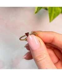 The Lovery Bezel Heart Ring 14K Gold