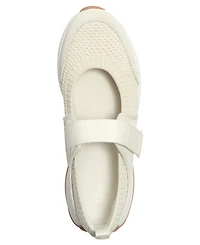 FitFlop Women's F-Mode Flow Knit Suede Mary Jane Almond Toe Sneakers