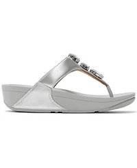 FitFlop Women's Lulu Ultra Jewel Metallic Toe Post Slip-On Sandals