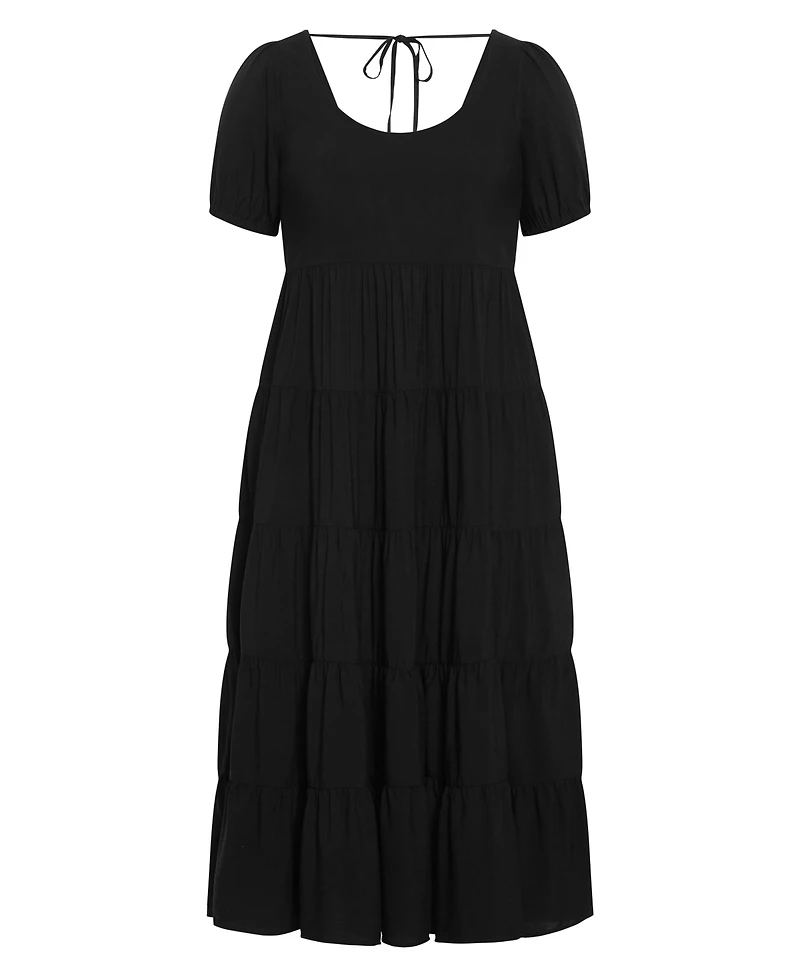 City Chic Women's Plus Mila Plain Dress