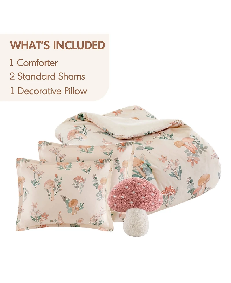 Intelligent Design Gwen Mushroom Garden 4-Pc. Comforter Set, Full/Queen