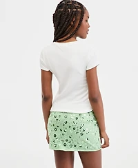 Madden Girl Juniors' Cotton Beaded Sardine Tee