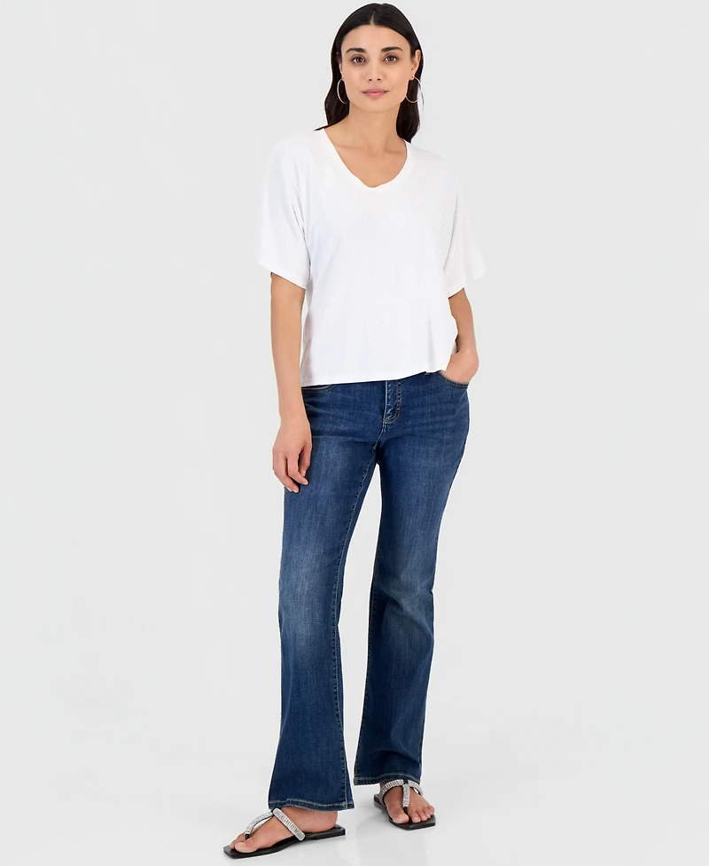 I.n.c. International Concepts Women's Embellished Dolman-Sleeve Top, Macy's Exclusive
