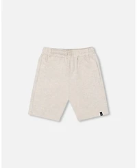 Deux par Big Boys Cotton Jersey Shorts Heather