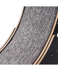 Aostirmotor Large Cat Exercise Wheel: 43.3" Indoor Treadmill in Black