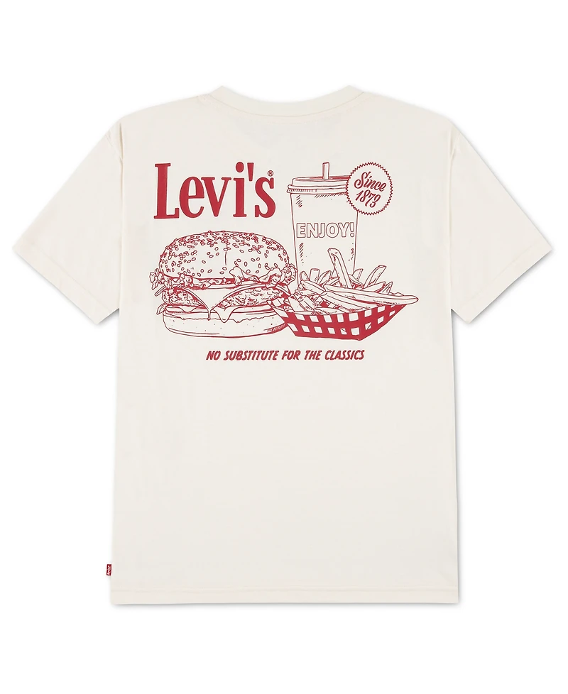 Levi's Boys' 8-20 Burger and Fries Graphic Print T-Shirt